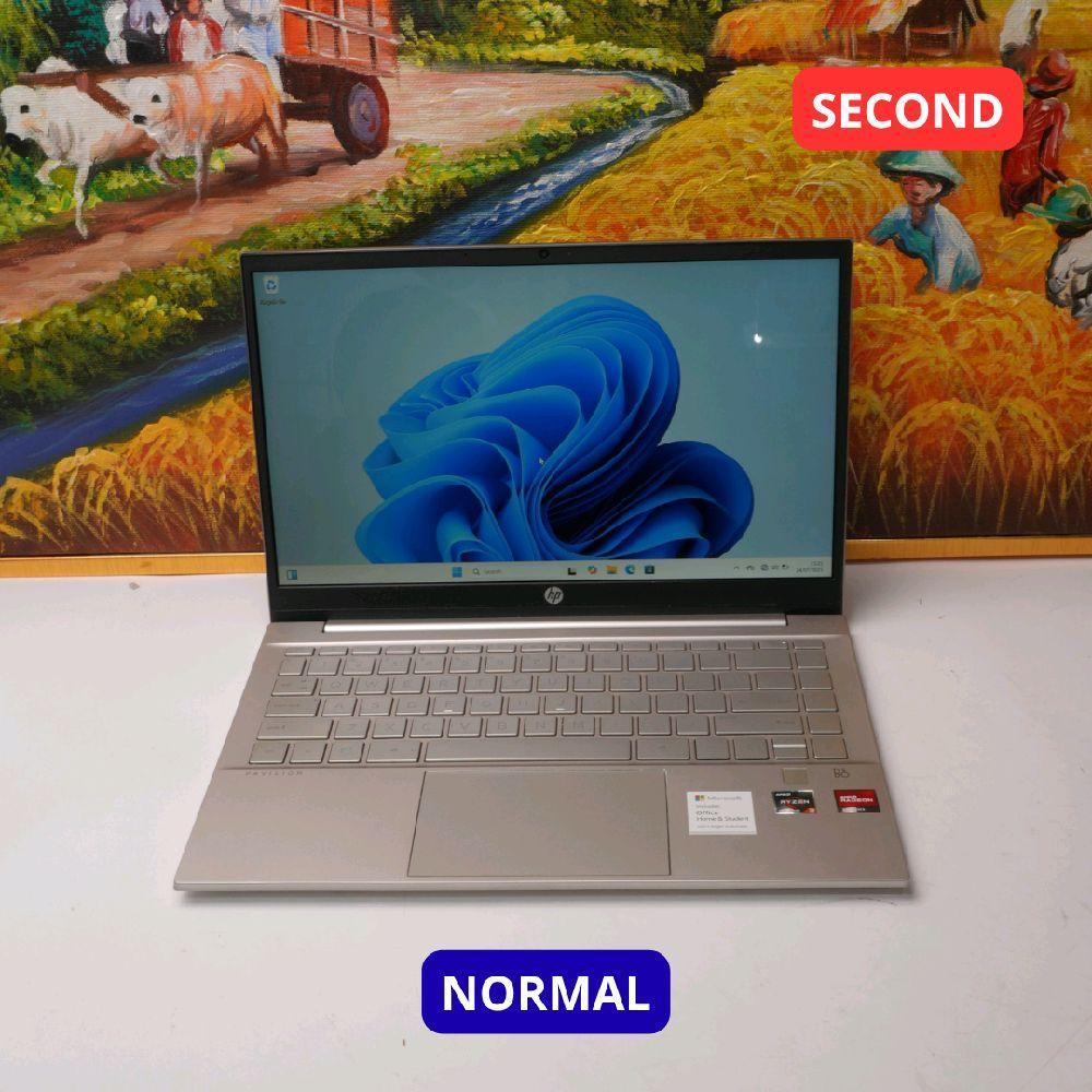 HP PAVILION LAPTOP 14-EC0XXX AMD RYZEN 3 5300U 8 GB (14") LAPTOP SECOND ORIGINAL SINAR MUTIARA CELL