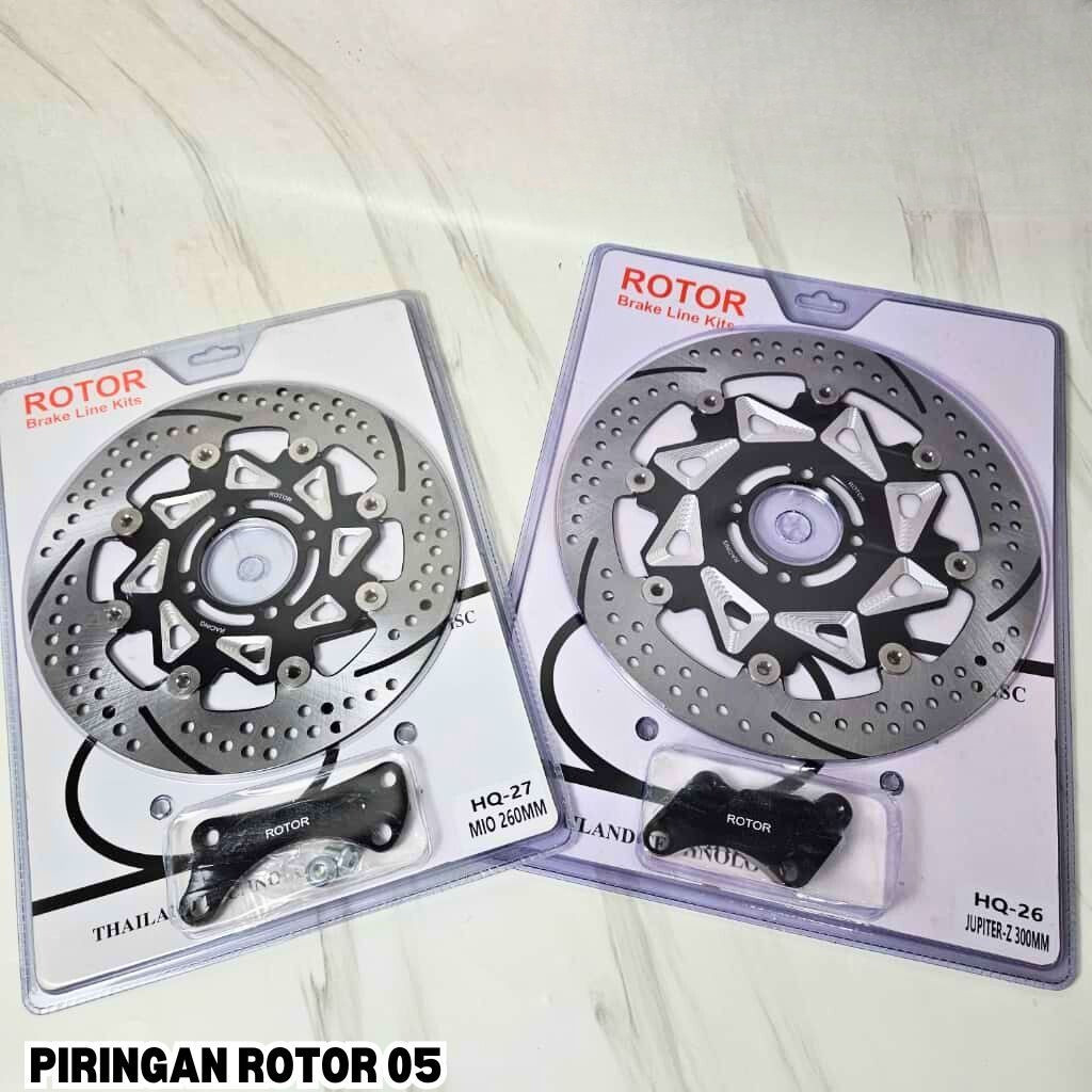 Disc Piringan Cakram Depan ROTOR 05 Jupiter Z 300mm - Mio 260mm Disk Piringan Motor Baja Besi