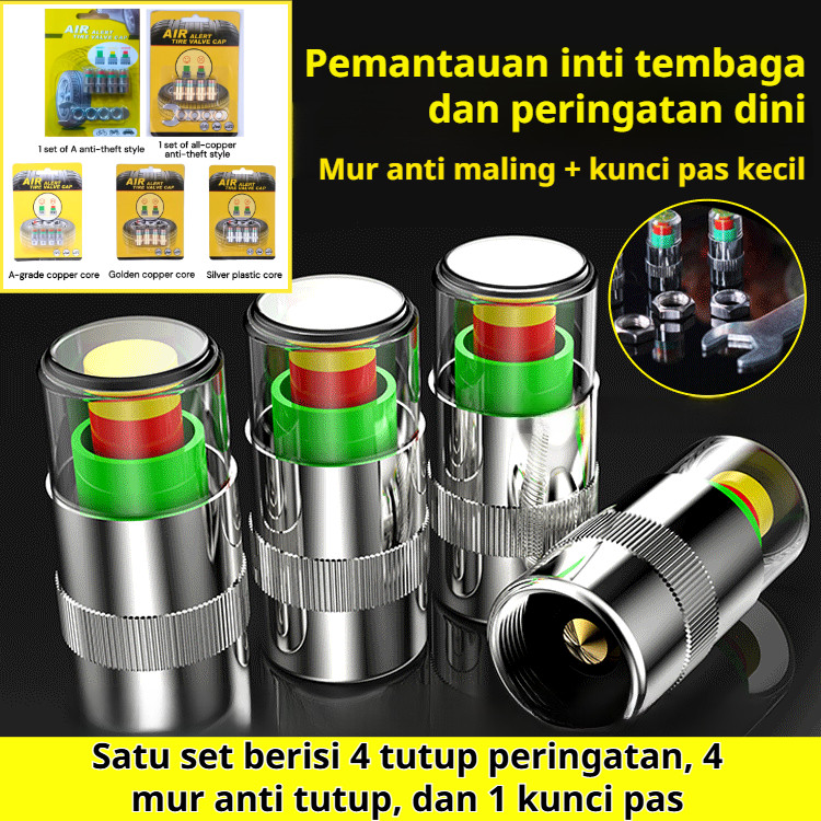 Tutup Pentil Ban Mobil Anti Maling | Tutup Pemantau Tekanan Ban, Tutup Pendeteksi Tekanan Ban, Tutup