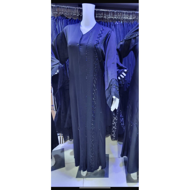 [RF] REady Abaya tareem hadromaut asli List Hitam Gamis Maxi Dress tarim Gamis Syari Muslimah Bahan 