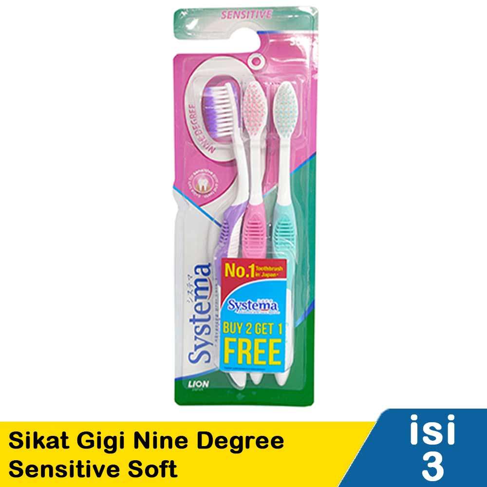 SYSTEMA SIKAT GIGI NINE DEGREE 3S SENSITIVE SOFT