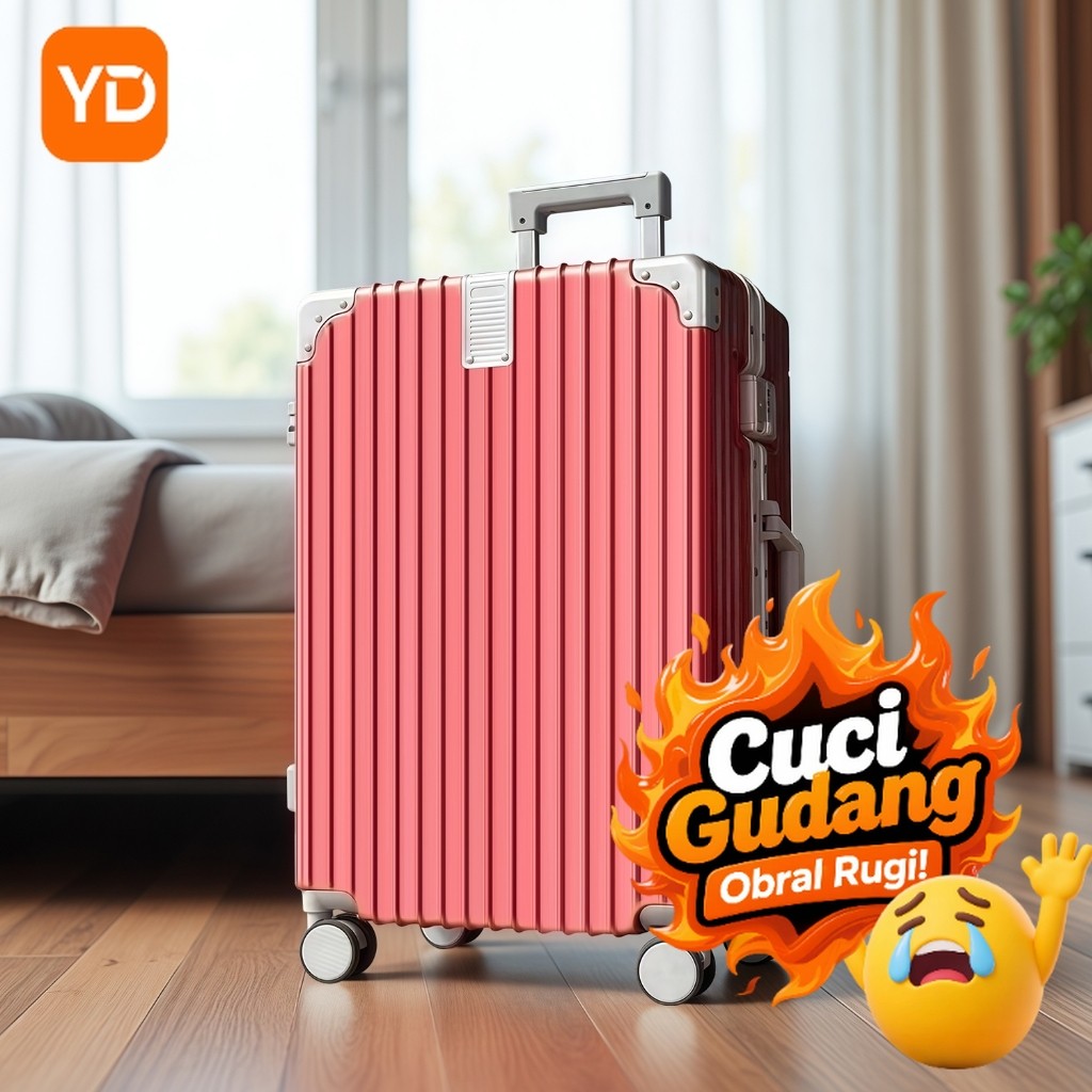 YD Koper 24 inch TSA Lock 4 Roda Berputar 360 Derajat