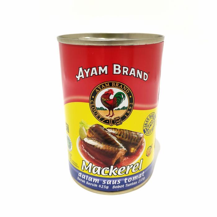 Mackerel Ayam Brand 425 Gr Mackerel Tomato Sauce Ikan Sarden Kaleng