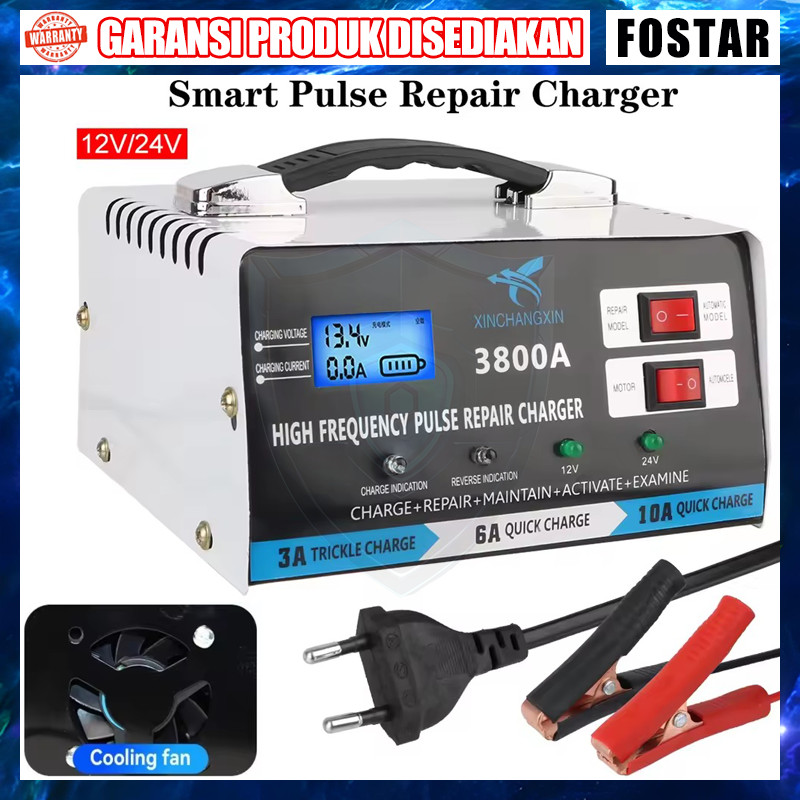 Modul Charger Aki Otomatis 3800A Charger Aki Motor Dan Mobil 12/24 Volt
