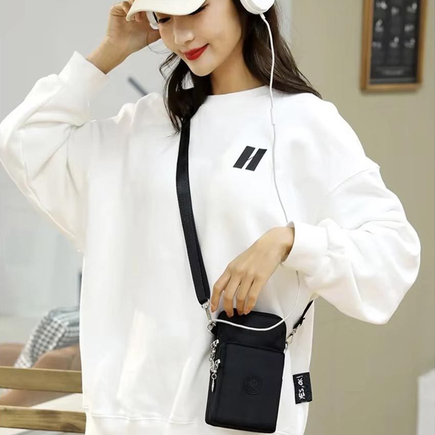 Dompet Selempang Wanita Tas Hp Nylon Waterproof