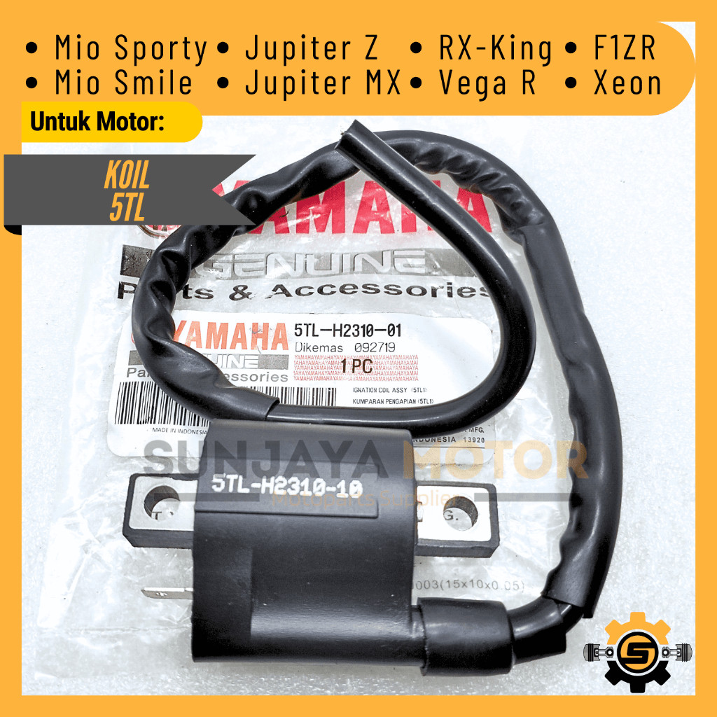 TERLARIS Koil 5TL Coil Pengapian Ignition Original Yamaha Jupiter Z Mio Sporty F1ZR Mio Smile Vega R