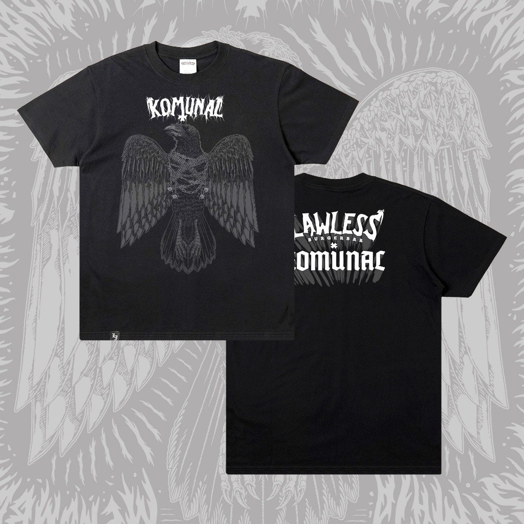 Lawless Burgerbar X Komunal - Gemuruh Tshirt - Black/ OKE T-Shirt