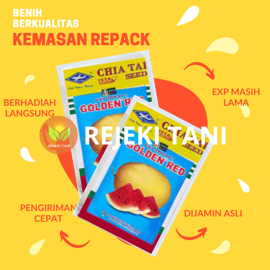 BIJI SEMANGKA GOLDEN RED CAP KAPAL TERBANG BENIH SEMANGKA GOLDEN KEMASAN REPACKING