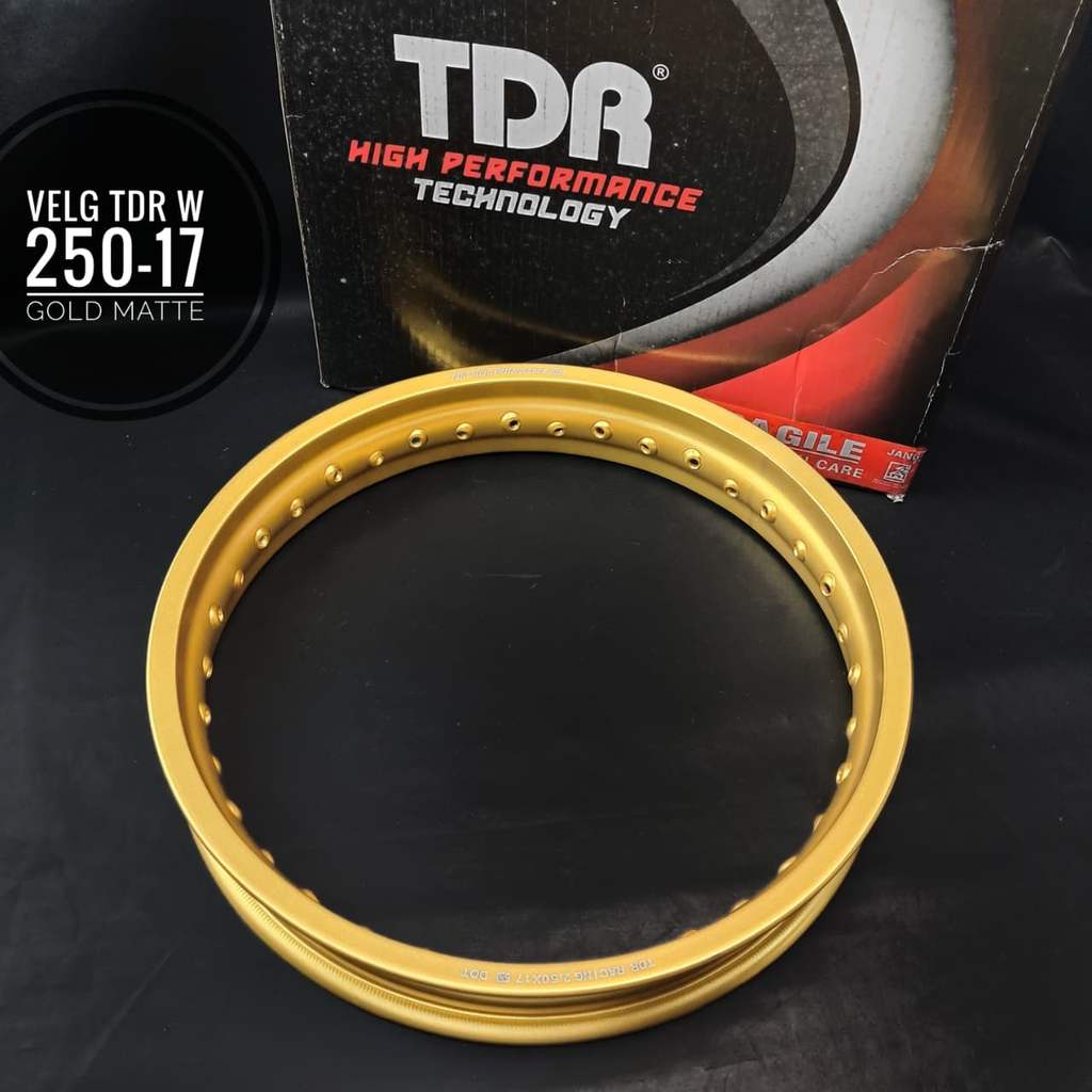 Velg Almunium TDR W Shape 250x17 Gold Matte
