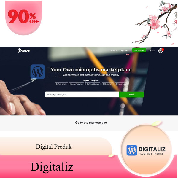 Pricerr Theme – WordPress Microjobs Marketplace Theme