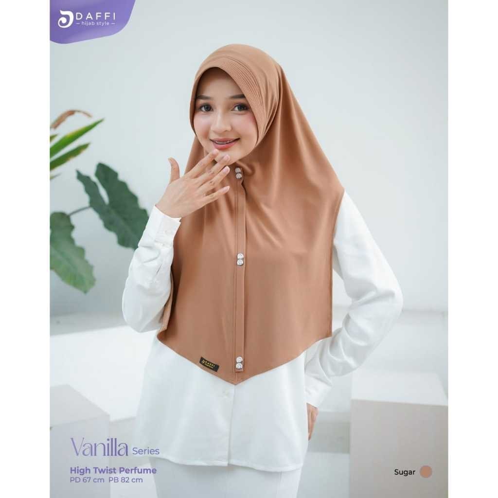 DAFFI HIJAB ORI - BERGO VANILLA TERBARU JERSEY PREMIUM