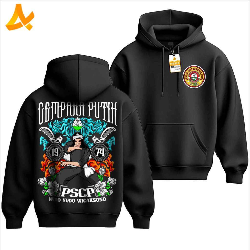 Jaket Hoodie PSCP CEMPAKA PUTIH 1974 Fighter - Distro Kaos CEMPAKA PUTIH CP ANCAP