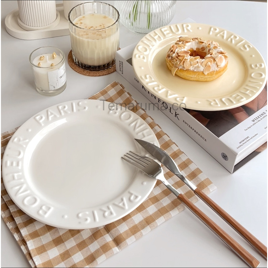 Korean Aesthetic Plate / Piring Korea Aesthetic / Piring Korea Keramik / Piring Estetik