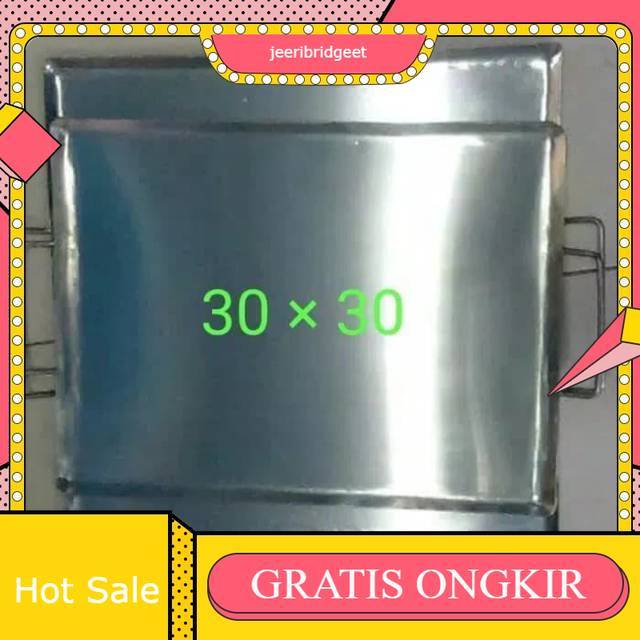 Wajan panggangan roti / wajan persegi panggangan martabak roti sosis / wajan panggangan kebab 30cm