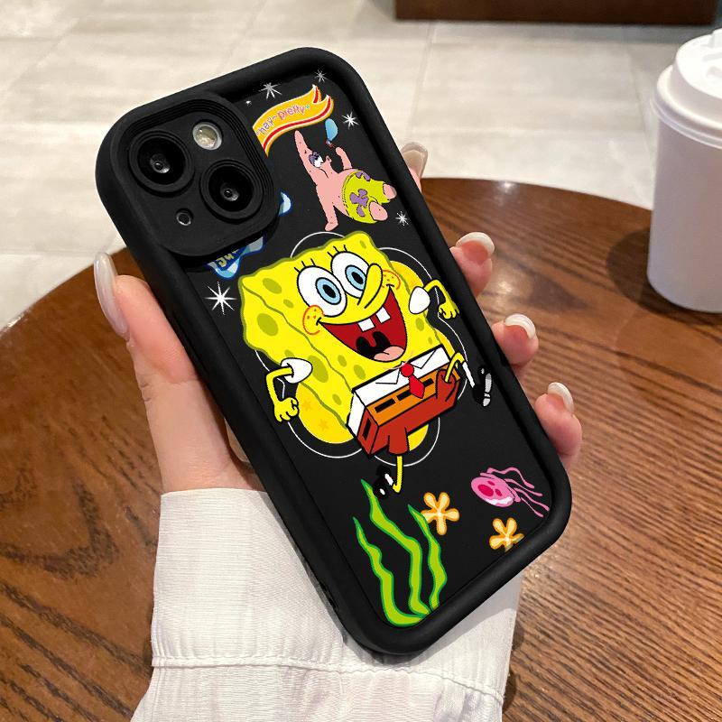 Soft Case OPPO A57 4G A54 A53 2020 A58 5G A52 A53s A54s A55 A57s A57e Kartun SpongeBob Silicon Antis