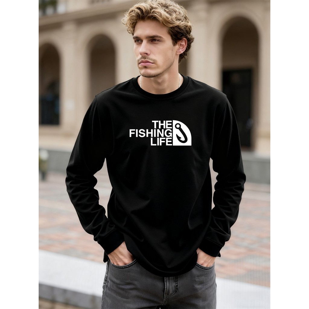 Koleksi Kaos Pria Desain Memancing & Kasual - HUK Megabass THE FISHING LIFE Sumo dan Hari Ayah Terse