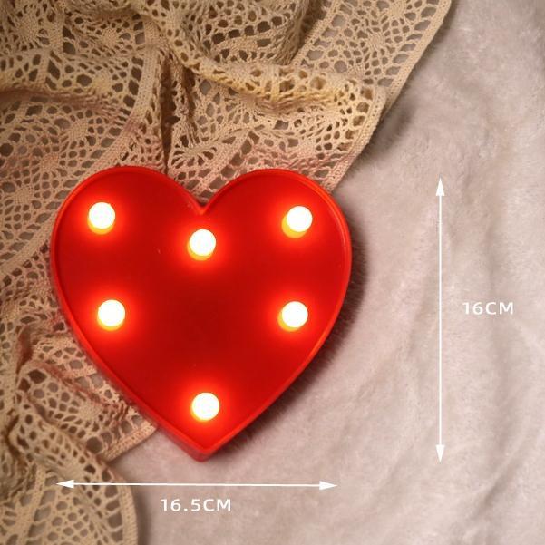 Promo Lampu LED Huruf 3D Alfabet Abjad Angka Hiasan Dinding Dekorasi Ulang Tahun Perlengkapan Pesta 