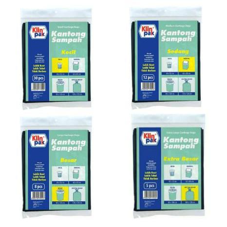 KLINPAK TRASH BAG KANTONG SAMPAH KECIL / SEDANG / BESAR / EXTRA BESAR