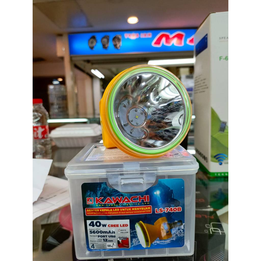 COD~Senter Kepala Kawachi LS-740B Tahan Selam 40 watt/Senter Kepala Selam 40 Watt Kawachi LS-740B