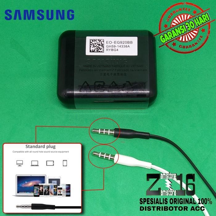 HEADSET SAMSUNG GALAXY FOR A22 A 22 ORIGINAL 100% HEDSET SUPER BASS - Hitam