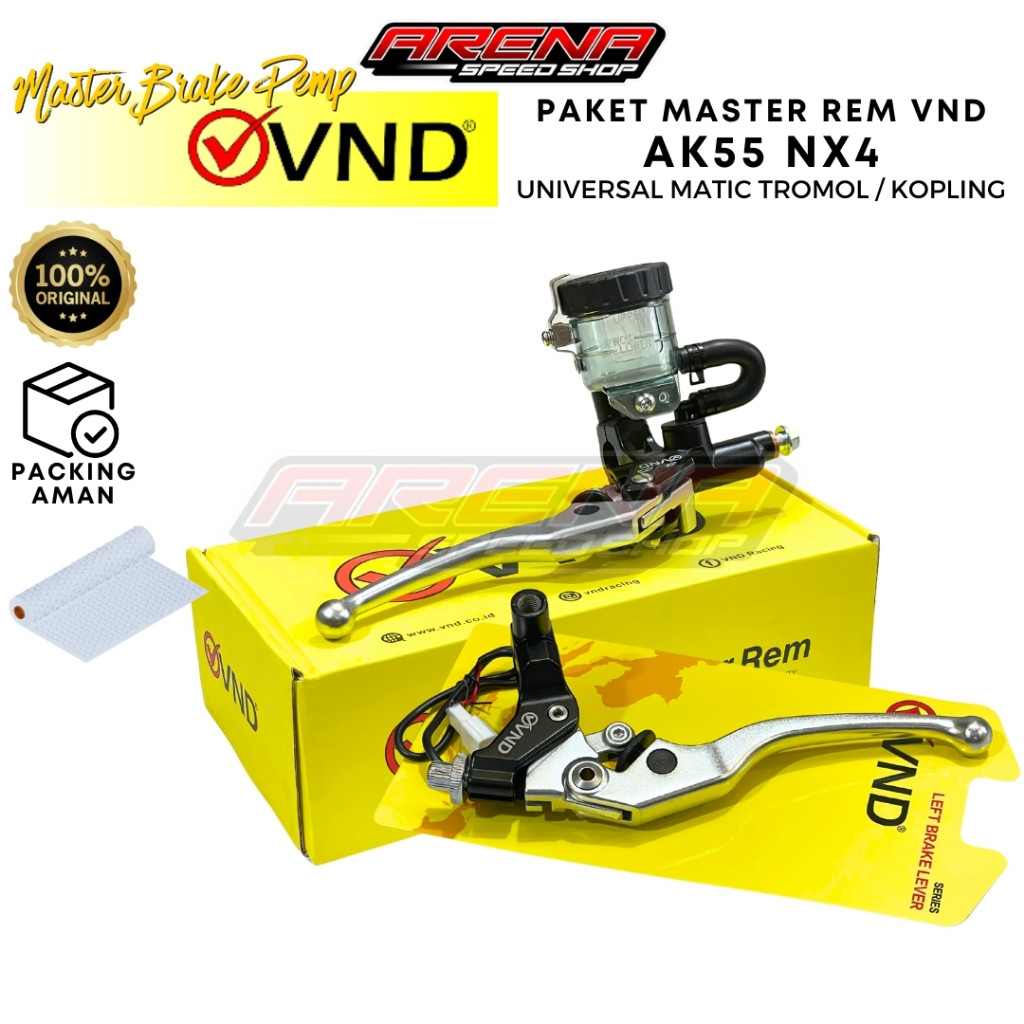 VND Racing Paket Master Rem AK55 NX4 Kanan Kiri Single Tabung Master Rem Tabung Pisah Original VND