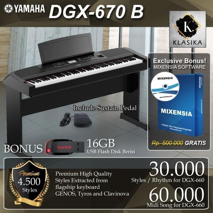 Yamaha DGX670 / DGX 670 Digital Piano (penerus DGX660 660