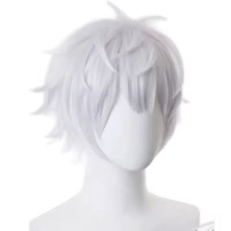 Wig Gojo Satoru Cosplay Jujutsu Kaisen Rambut Palsu Gojo Satoru Cosplay Premium High Grade