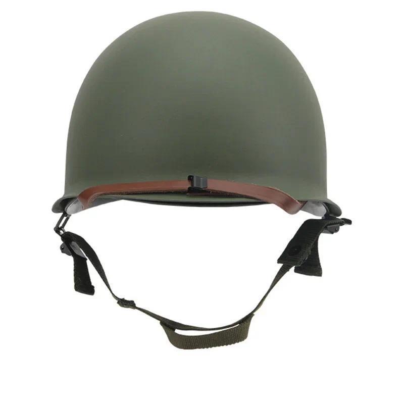 WW2 M1 Helmet SteelHelmet Tactical US Army Military Reica Protective Helmets WWII WW2 Outdoor CS Pai