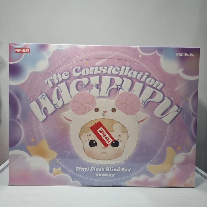 POP MART Hacipupu The Constellation Keychain Vinyl Plush Original 1 Set Segel Mainan Kado Birthday G