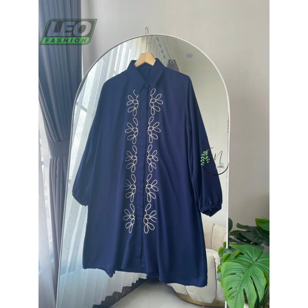 Windy Tunik Bordir Wanita Baju Panjang Muslim Atasan