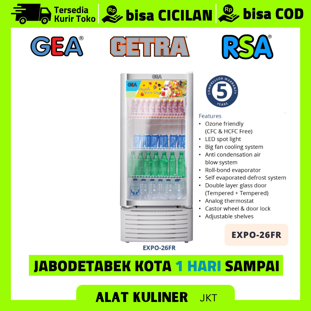 SHOWCASE GEA EXPO-26FR LEMARI PENDINGIN MINUMAN ORIGINAL