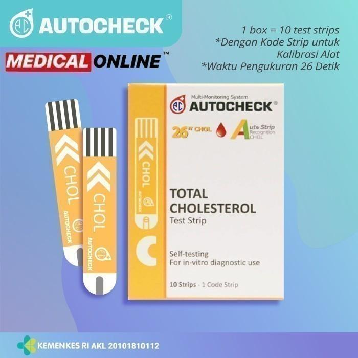 STRIP KOLESTROL AUTOCHECK CHOLESTROL ISI 25 STRIP MEDICAL ONLINE - KOLES ISI 10 TERLARIS