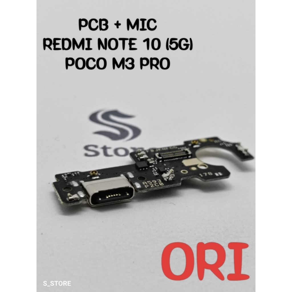 CONNECTOR CHARGER XIAOMI REDMI NOTE 10 (5G) POCO M3 PRO ORI PAPAN KONEKTOR CAS FLEXIBLE CAS PCB BOAR