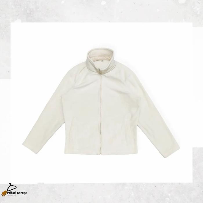 Windbreaker Fleece Wool Polar Sherpa Jacket Uniqlo White Bone Vintage