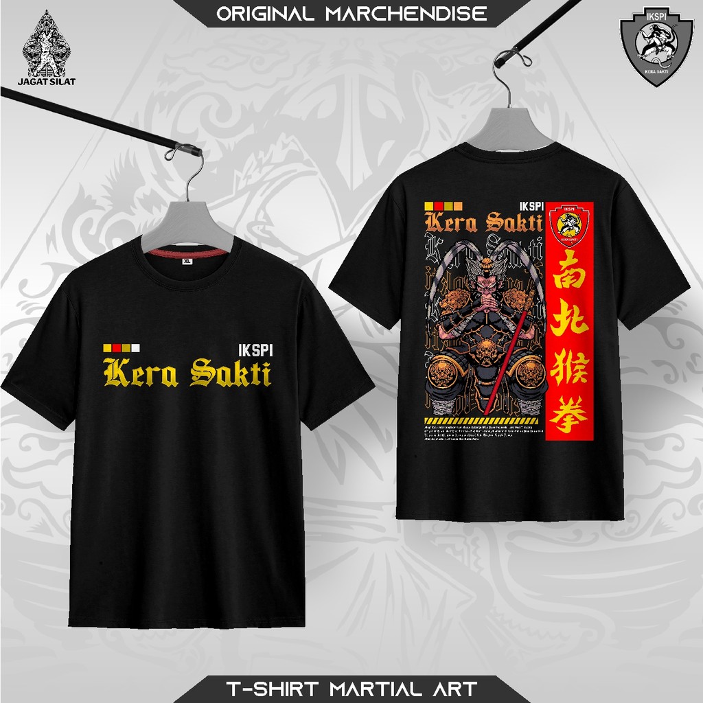 Kaos IKSPI KERA SAKTI Terbaru IKSPI MONKEY KING T-shirt Kera Sakti Silat IPSI Katun Combat 30s Plast