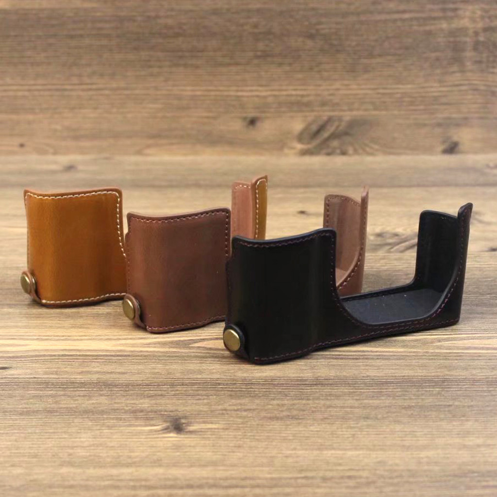 Leather Camera Protector Half case Grip For Leica C-LUX 19125 19129