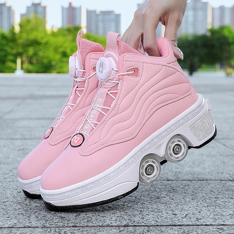[Ready Limited Collection] Heelys Roller Shoes High Top Super Fiber Comfortable