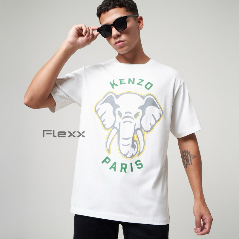 ORI Elephant Varsity Tee White