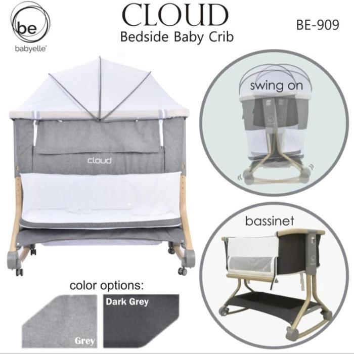 Babyelle cloud bedside baby crib BE909