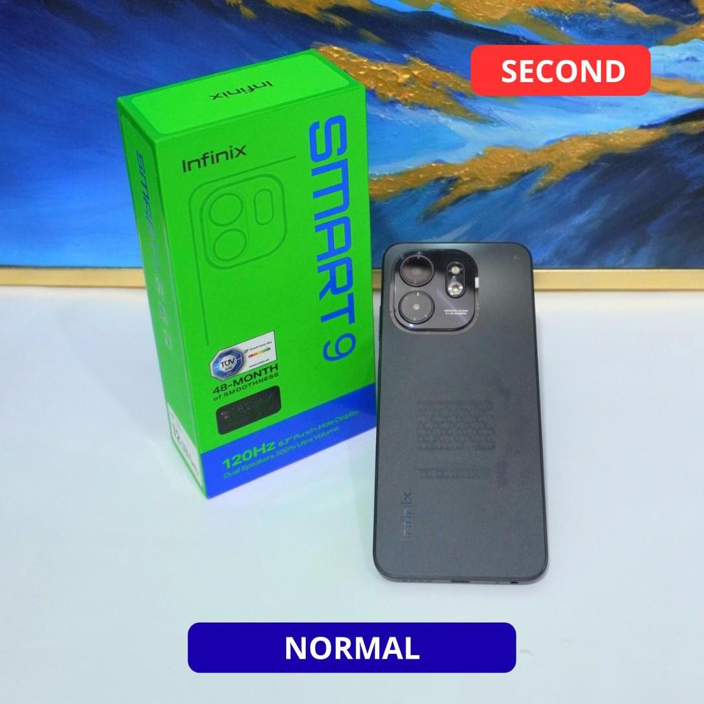 INFINIX SMART 9 4/128 GB HP SECOND ORIGINAL SINAR MUTIARA CELL