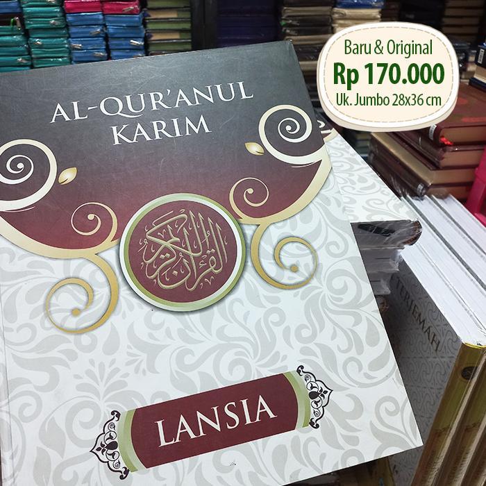 Al-Quran Lansia uk Jumbo A3 - Cocok untuk Lansia 15 Baris
