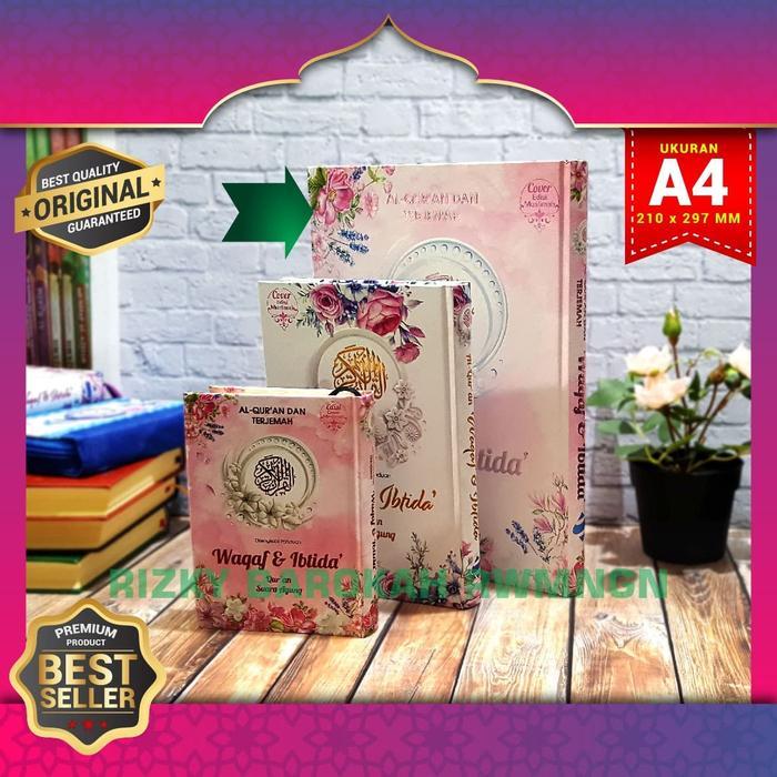Al Quran Waqaf Dan Ibtida, Al Quran Ukuran A4, Quran Terjemah Wanita - Putih