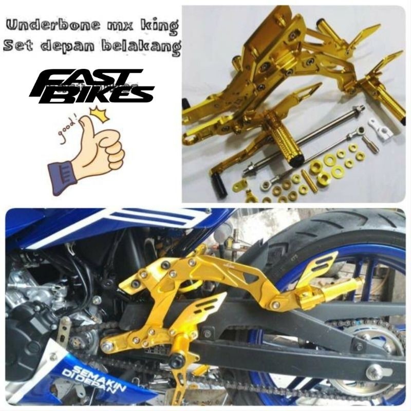 Underbone Full Set Depan Belakang Cnc Mx King Satria Fu