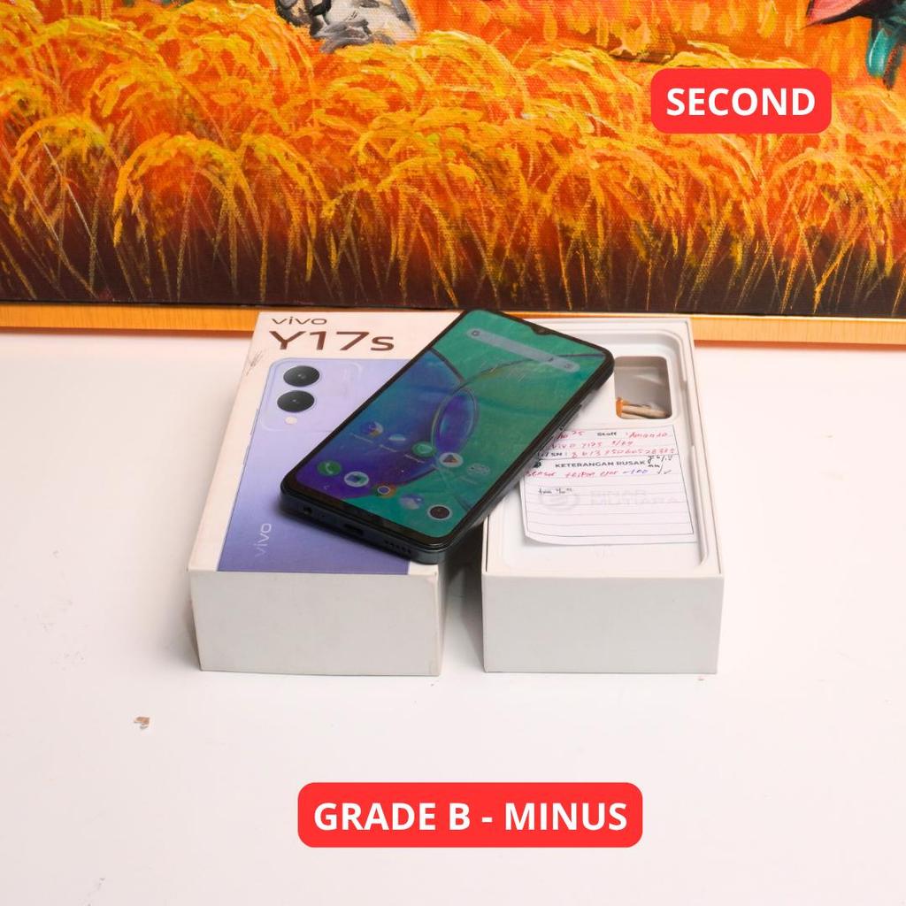 VIVO Y17S 6/128 GB GRADE B - MINUS HP SECOND ORIGINAL SINAR MUTIARA CELL