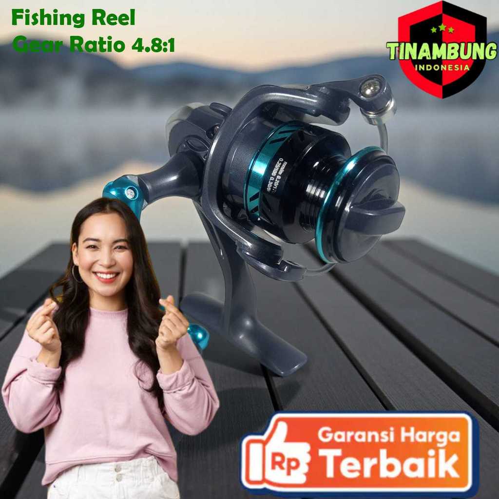 DK Fishing Reel Gulungan Pancing Spinning Gear Ratio 4.8:1 - DK800