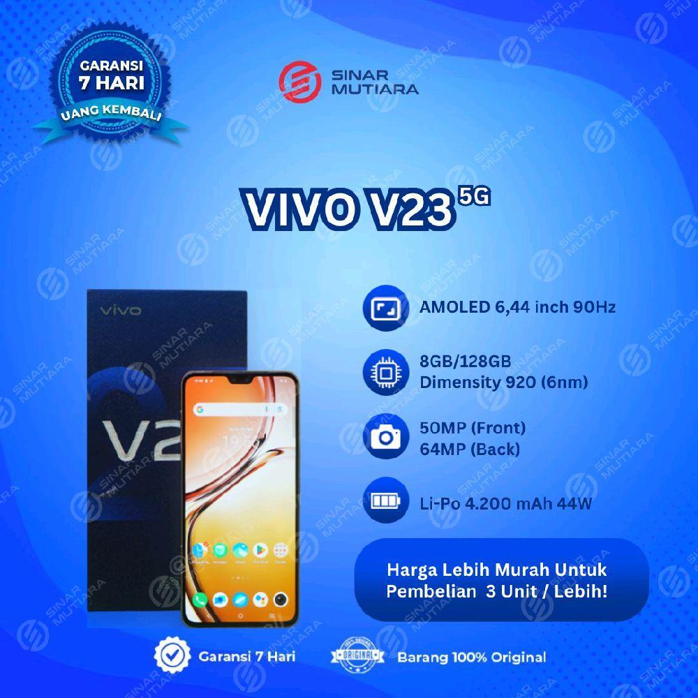 VIVO V23 8/128 GB (5G) HP SECOND ORIGINAL SINAR MUTIARA CELL
