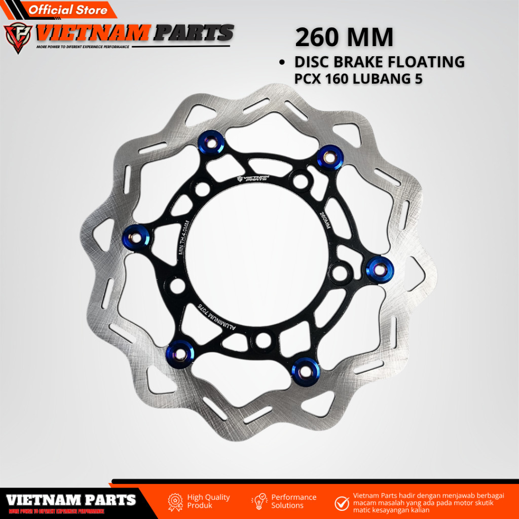 Disc Brake Floating Vietnam Parts Piringan Cakram 260mm Pcx 160 Lubang 5 Disc 260mm pcx 160 DISC Rem