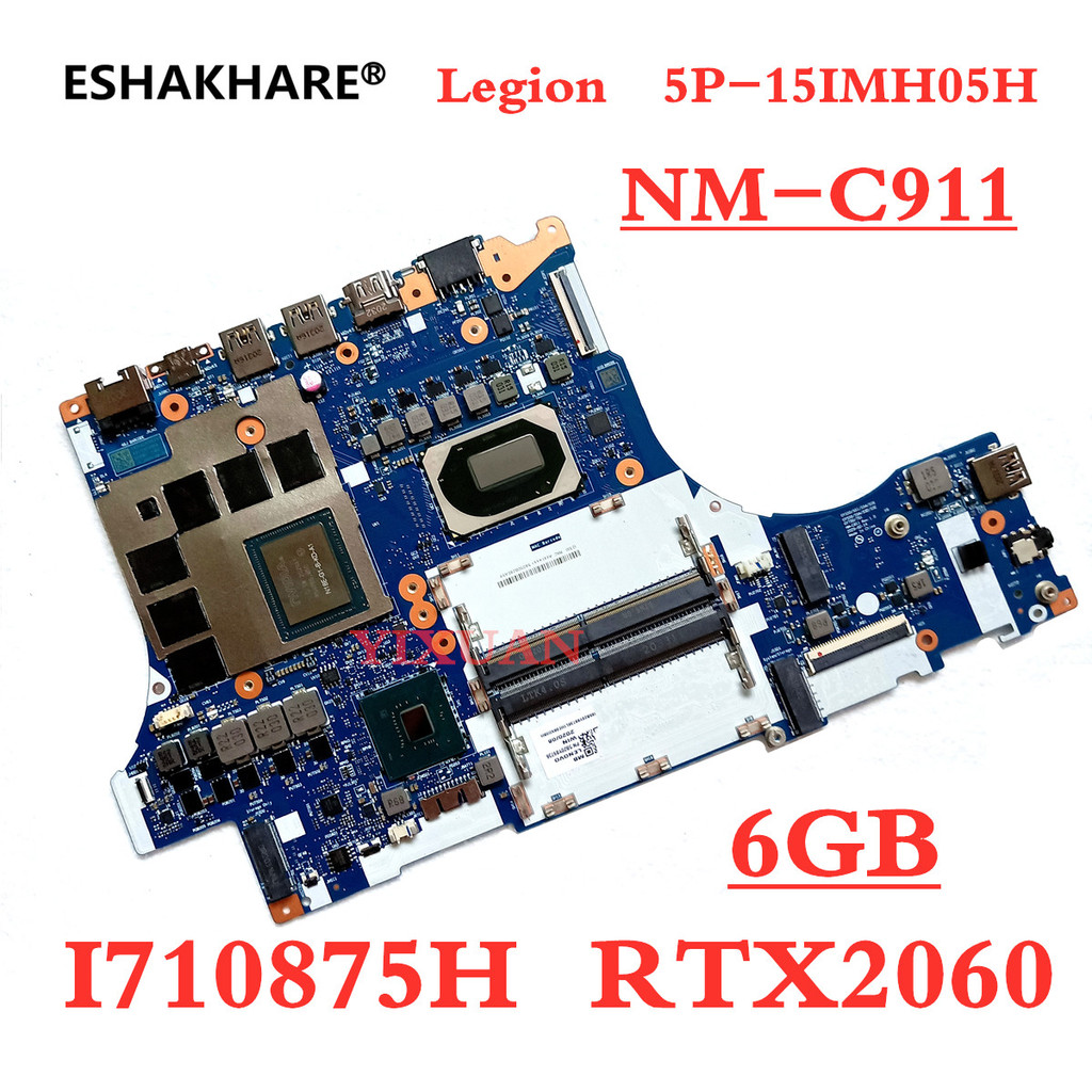 For Lenovo Legion 5P-15IMH05H laptop motherboard GY750/751 NM-C911 motherboard with CPU I7 10875H GP