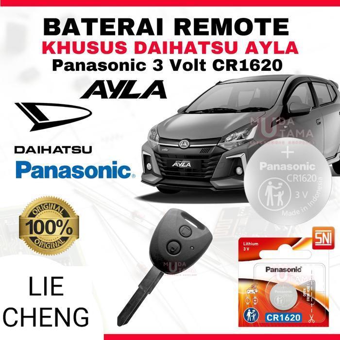 LC Baterai Remote DAIHATSU AYLA - ORIGINAL PANASONIC CR1620 | Battery Remote DAIHATSU AYLA | Baterai