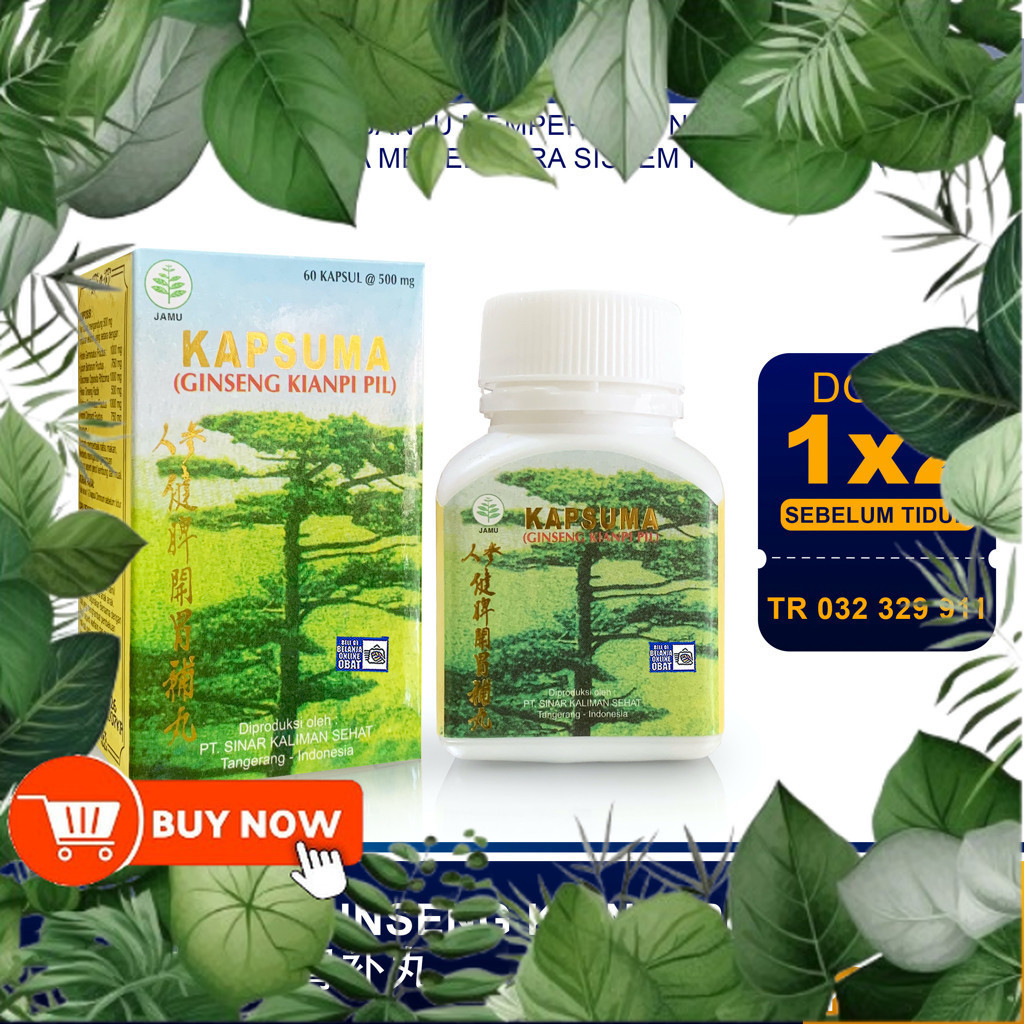 SOURSHOP!!! ( Kianpi 100% Original Asli ) -  KAPSUMA ( GINSENG KIANPI PIL ) // Penambah Nafsu Makan